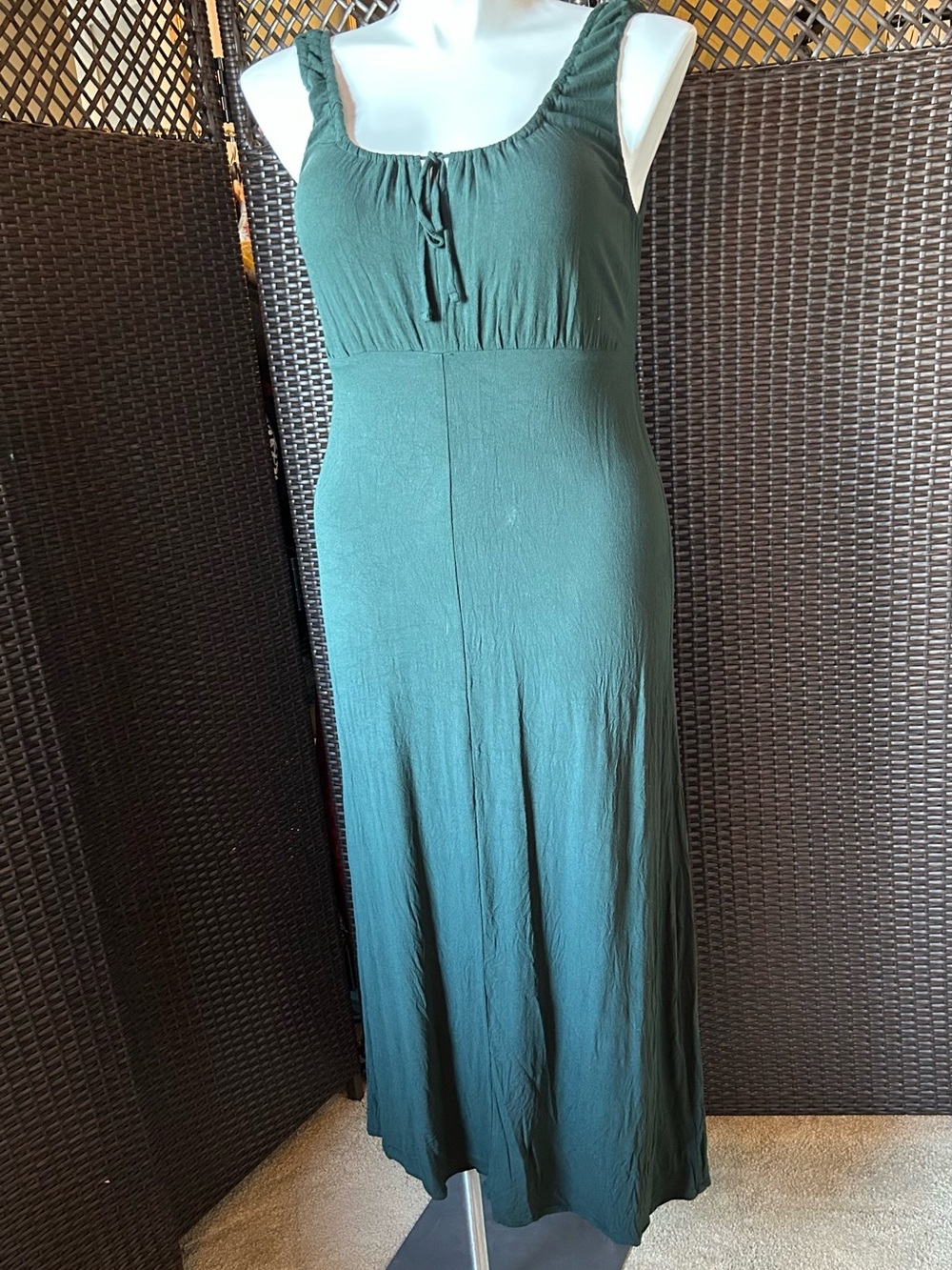 Old Navy Forest Green Sleeveless Maxi Dress Size MT